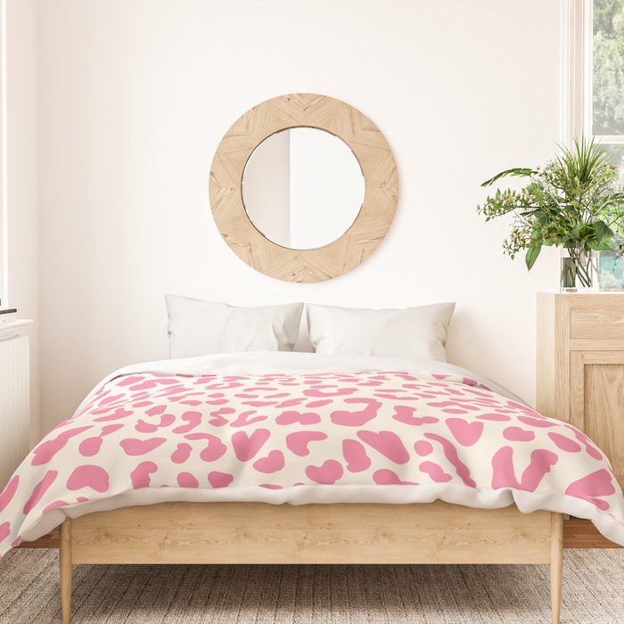 Pink Leopard Print Duvet Cover Gallery Image 3