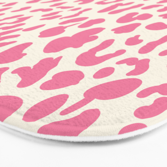 Pink Leopard Print Bath Mat Gallery Image 3