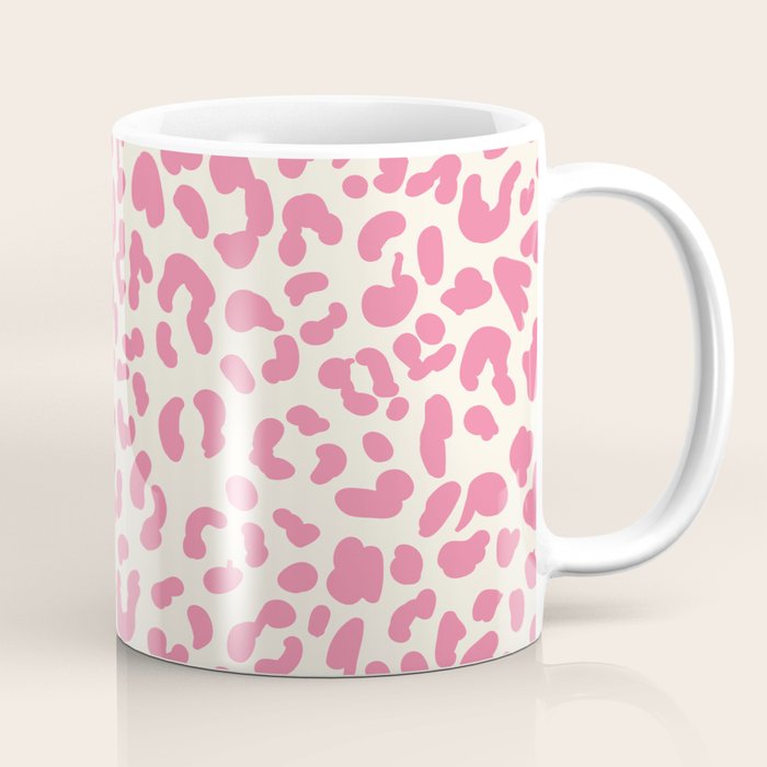 Pink Leopard Print Coffee Mug Gallery Image 1