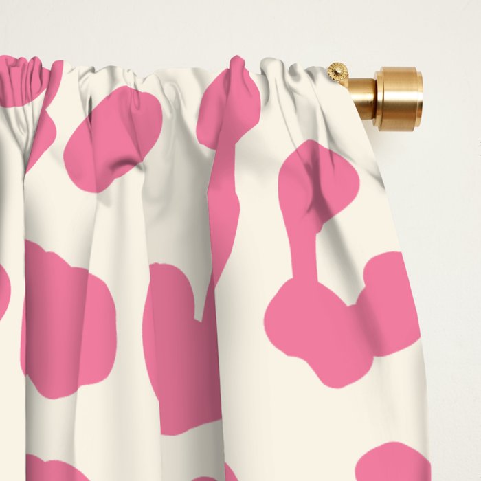 Pink Leopard Print Window Curtain Gallery Image 2