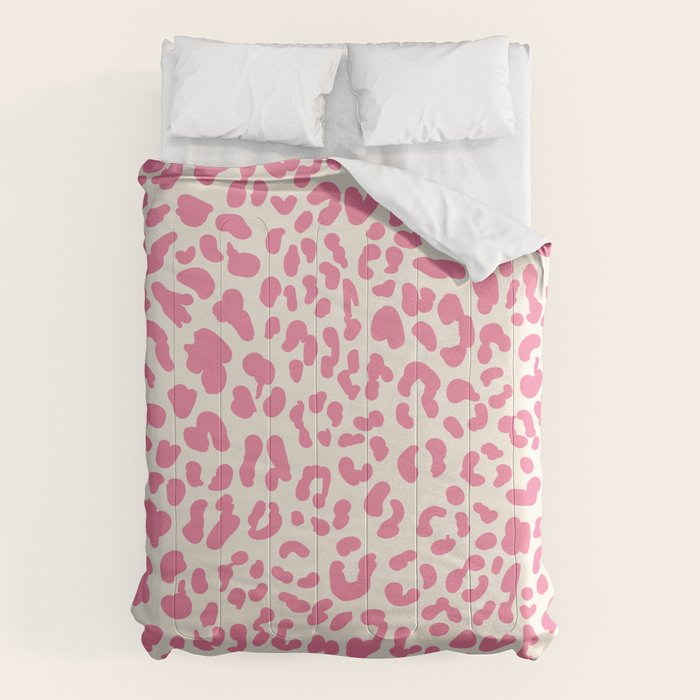 Pink Leopard Print Comforter Gallery Image 1