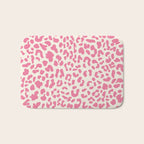 Pink Leopard Print Bath Mat Gallery Image 1