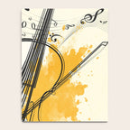 Abstract Minimal Musical Instrument 3 Notebook Gallery Image 4