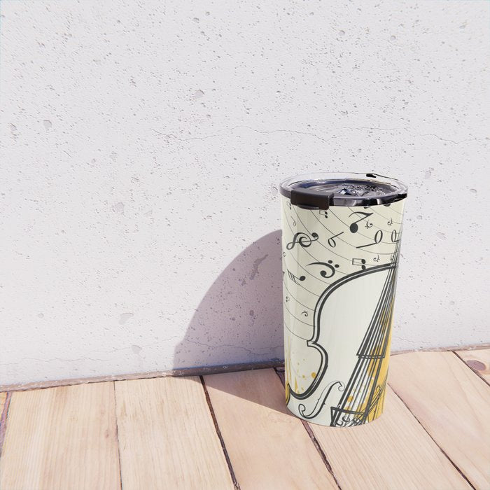 Abstract Minimal Musical Instrument 3 Travel Mug Gallery Image 4