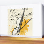 Abstract Minimal Musical Instrument 3 Wall Mural Gallery Image 2