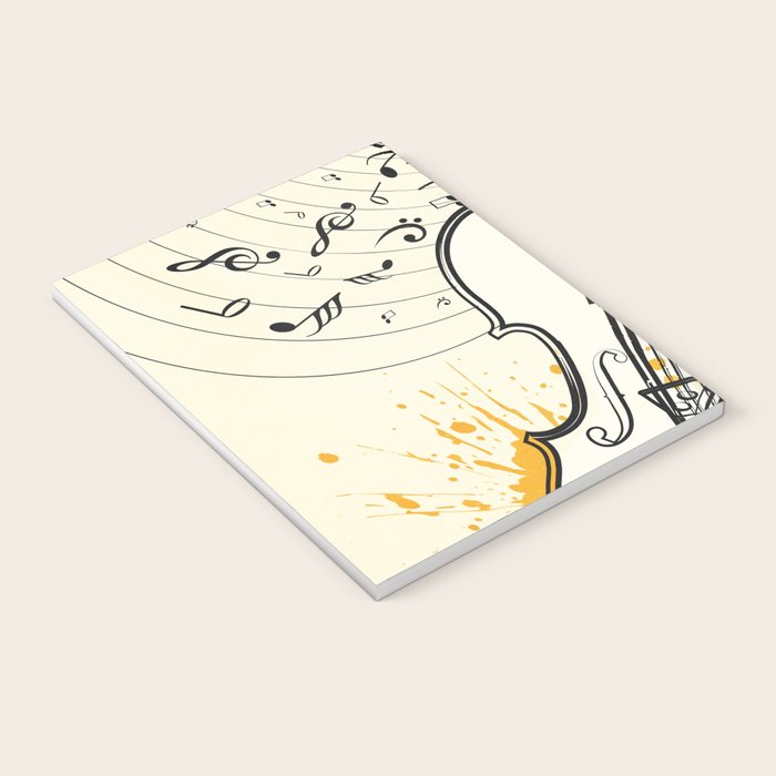 Abstract Minimal Musical Instrument 3 Notebook Gallery Image 3