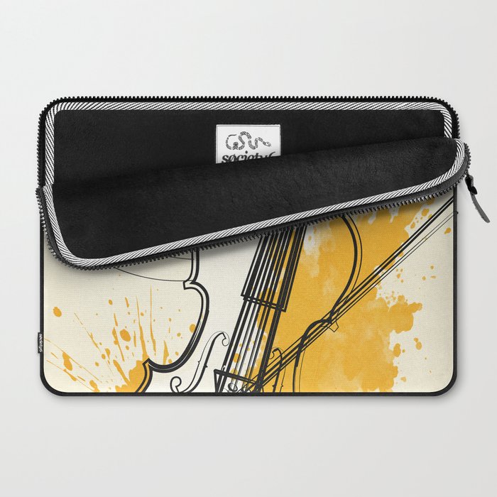 Abstract Minimal Musical Instrument 3 Laptop Sleeve Gallery Image 2