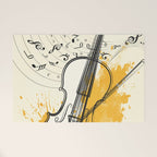 Abstract Minimal Musical Instrument 3 Welcome Mat Gallery Image 1