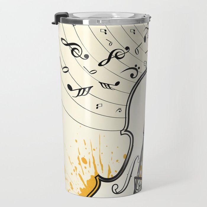 Abstract Minimal Musical Instrument 3 Travel Mug Gallery Image 3