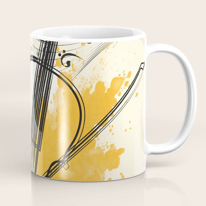Abstract Minimal Musical Instrument 3 Coffee Mug Gallery Image 1