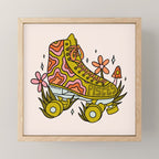 Pisces Roller Skate Mini Art Print Gallery Image 1