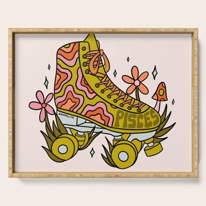 Pisces Roller Skate Serving Tray Gallery Image 1