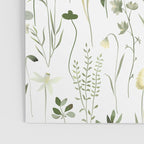 Watercolor Botanical Greenery Pattern Poster Gallery Image 3