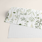 Watercolor Botanical Greenery Pattern Wrapping Paper Gallery Image 2