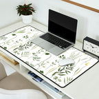 Watercolor Botanical Greenery Pattern Desk Mat Gallery Image 2