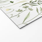 Watercolor Botanical Greenery Pattern Welcome Mat Gallery Image 2