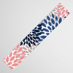 Floral Blooms, Pink, Blue, Gray Table Runner Gallery Image 3
