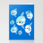 Swimming sunfish Stationery Card Gallery Image 2