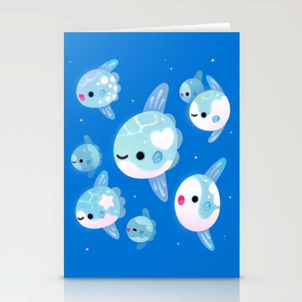 Swimming Sunfish Stationery Card Gallery Image 2