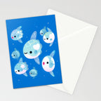 Swimming sunfish Stationery Card Gallery Image 2