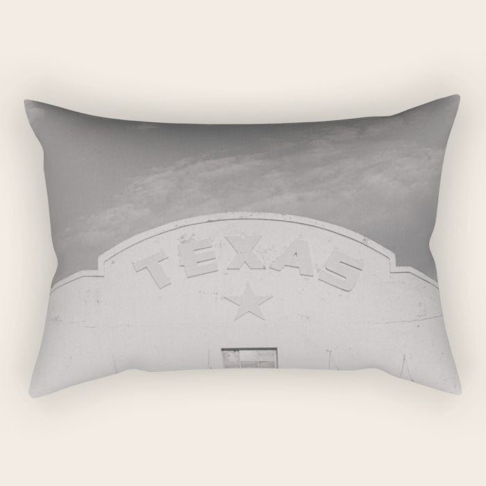 Texas Star x Marfa Black and White Photography Rectangular Pillow Gallery Image 2
