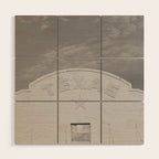 Texas Star x Marfa Black and White Photography Wood Wall Art Gallery Image 1