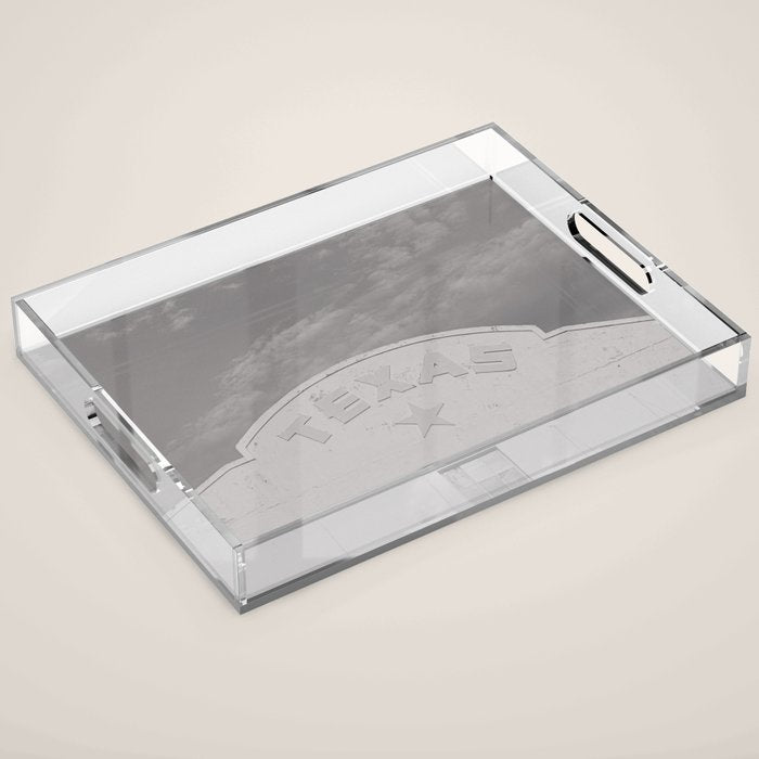 Texas Star x Marfa Black and White Photography Acrylic Tray Gallery Image 1