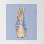 Peter the rabbit Throw Blanket Gallery Image 2