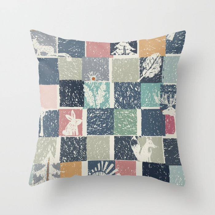 Black Forest Kids Check Throw Pillow Gallery Image 1