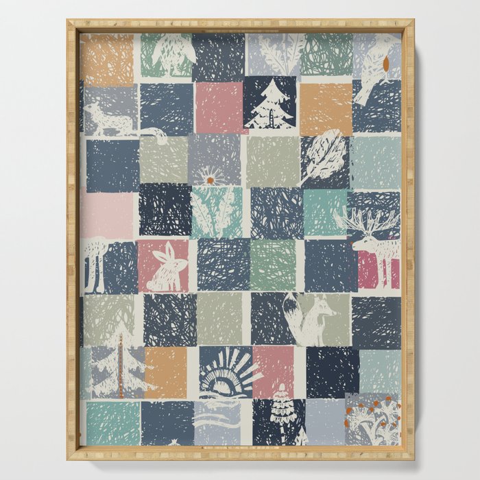 Black Forest Kids Check Serving Tray Gallery Image 1