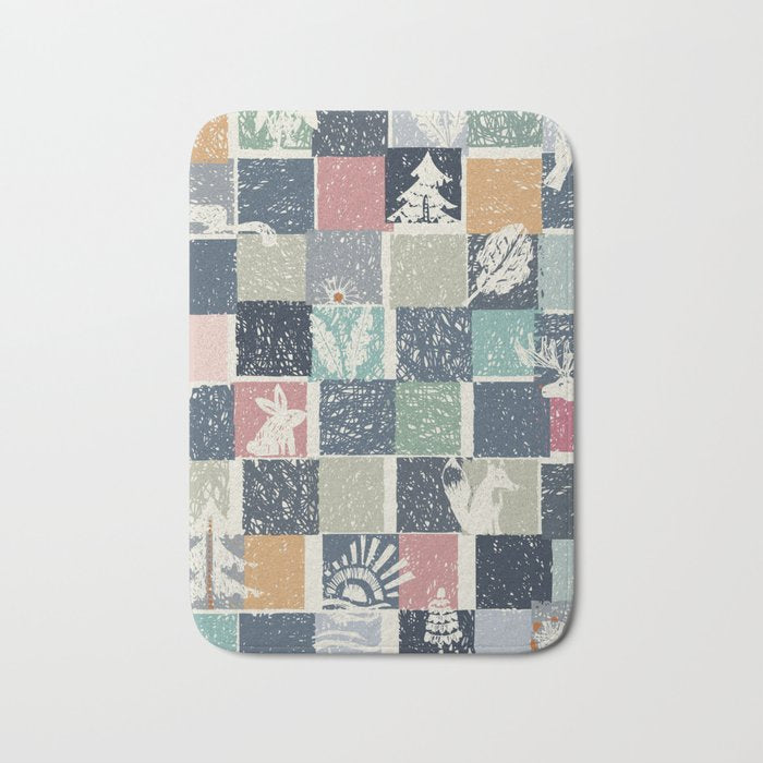 Black Forest Kids Check Bath Mat Gallery Image 1