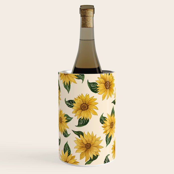 Summer Sunflower Pattern Wine Chiller Gallery Image 3