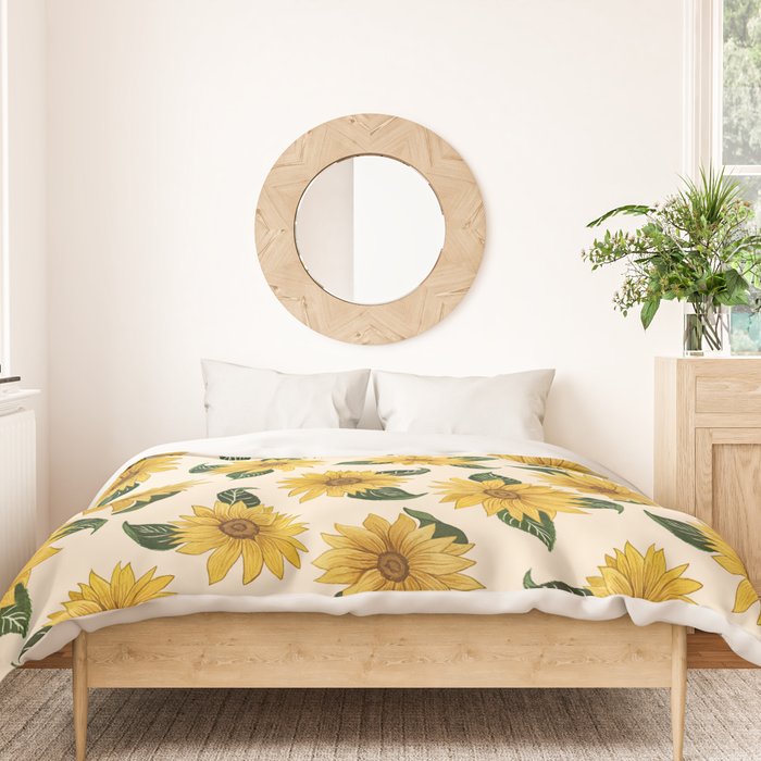 Summer Sunflower Pattern Duvet Cover Gallery Image 3