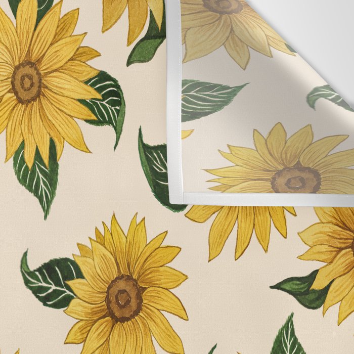 Summer Sunflower Pattern Wall Tapestry Gallery Image 3