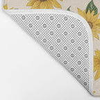 Summer Sunflower Pattern Bath Mat Gallery Image 2
