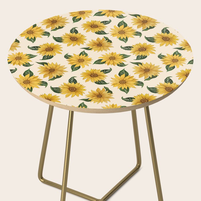 Summer Sunflower Pattern Side Table Gallery Image 2