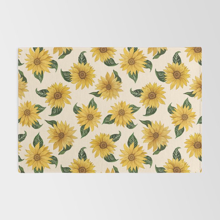 Summer Sunflower Pattern Rug Gallery Image 2