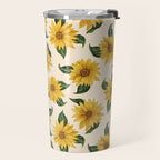 Summer Sunflower Pattern Travel Mug Gallery Image 2