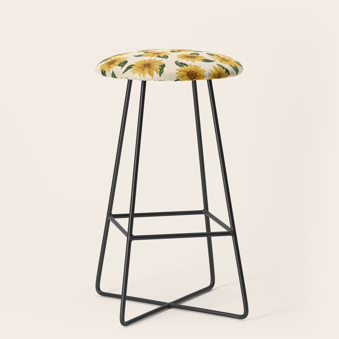 Summer Sunflower Pattern Stool Gallery Image 1
