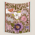 Tennessee Wildflowers Wall Tapestry Gallery Image 4