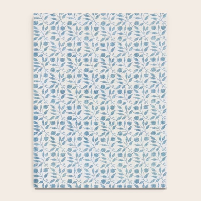 William Morris Vintage Rosehip Mineral Blue Notebook Gallery Image 4
