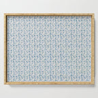 William Morris Vintage Rosehip Mineral Blue Serving Tray Gallery Image 1