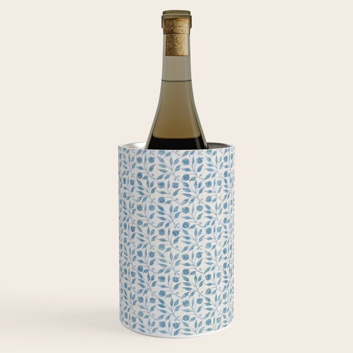 William Morris Vintage Rosehip Mineral Blue Wine Chiller Gallery Image 3