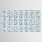 William Morris Vintage Rosehip Mineral Blue Tablecloth Gallery Image 2