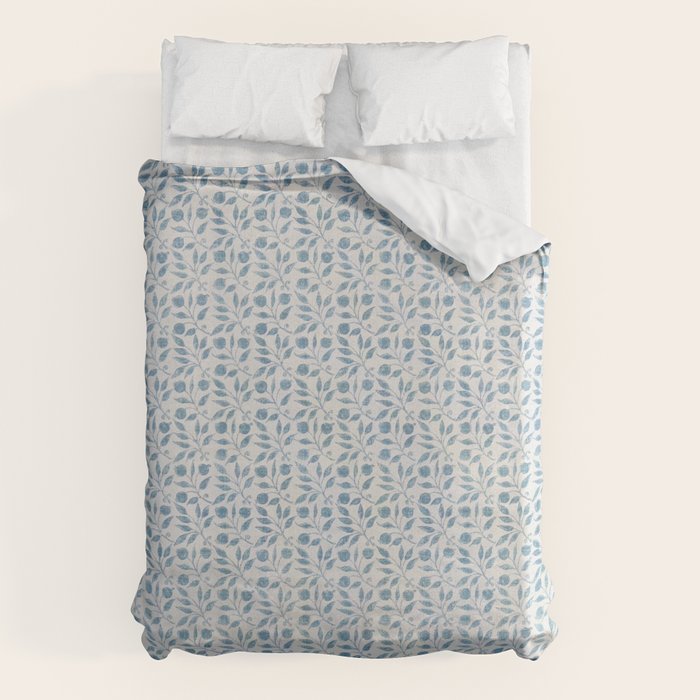 William Morris Vintage Rosehip Mineral Blue Duvet Cover Gallery Image 6