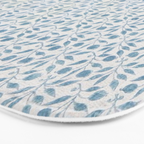 William Morris Vintage Rosehip Mineral Blue Bath Mat Gallery Image 3