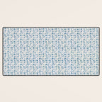 William Morris Vintage Rosehip Mineral Blue Desk Mat Gallery Image 3
