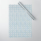 William Morris Vintage Rosehip Mineral Blue Wrapping Paper Gallery Image 1