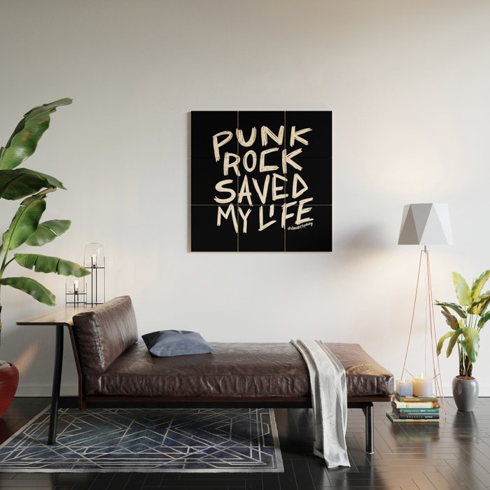 Punk Rock Saved My Life Wood Wall Art Gallery Image 2