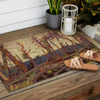 Tom Thomson Burnt Country, Evening 1914 Canadian Landscape Artist Outdoor Rug Gallery Image 2